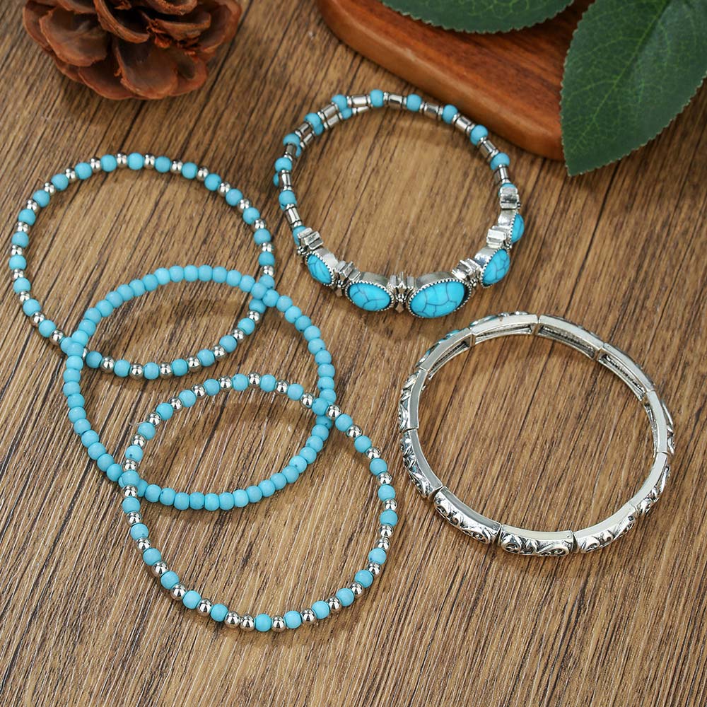 Mint Green jewelry,Other jewelry,Mint Green Turquoise Beaded Bracelet Set