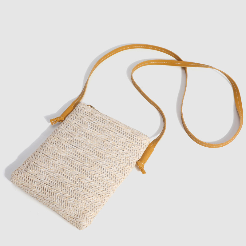 Beige accessories,Plain Color accessories,Beige Color Open Crossbody Messenger Bag