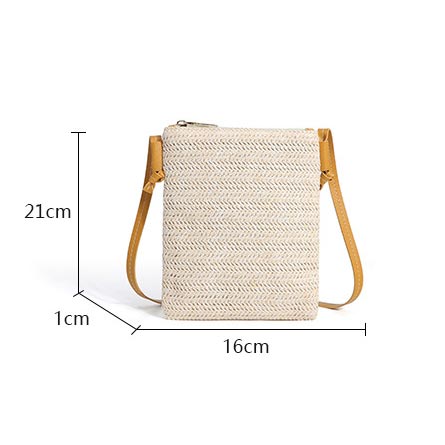 Beige accessories,Plain Color accessories,Beige Color Open Crossbody Messenger Bag