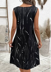 Black dresses,Dot dresses,Everyday dresses,Casual dresses,ROTITA Tummy Coverage Polka Dot Black Dress and Cardigan