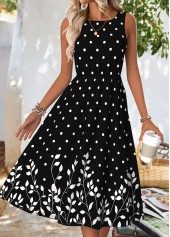 Black dresses,Plants dresses,Dot dresses,Everyday dresses,Casual dresses,ROTITA Tummy Coverage Floral Print Black Dress and Cardigan