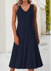 Navy dresses,Floral dresses,Plants dresses,Everyday dresses,Casual dresses,ROTITA Tummy Coverage Floral Print Dark Blue Dress and Cardigan