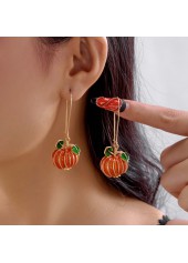 Halloween Kürbis orange Pflanzen Legierung Ohrringe