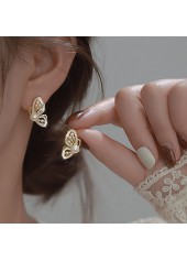 Ohrringe aus goldfarbener Schmetterlingslegierung