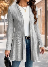 ROTITA Grey Long Sleeve Tunic Light Cardigan