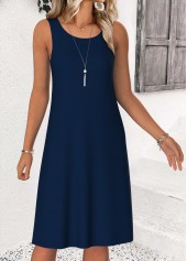 Navy dresses,Ditsy Floral dresses,Casual dresses,ROTITA Tummy Coverage Ditsy Floral Print Navy Dress and Cardigan