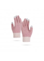 rosa wärmende Vollfingerhandschuhe