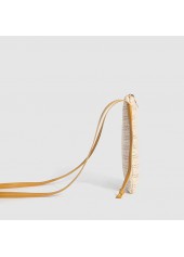 Beige accessories,Plain Color accessories,Beige Color Open Crossbody Messenger Bag