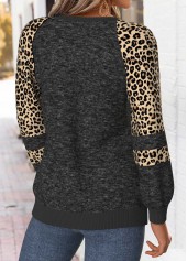 Black tops,Christmas tops,ROTITA Christmas Tummy Coverage Black Round Neck Long Sleeve Sweatshirt