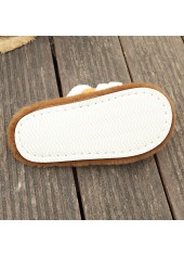 Dark Camel shoes,Contrast Color shoes,Dark Camel Falt Round Toe Slippers