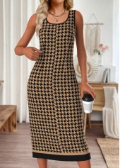 Black dresses,Plaid dresses,Geometric dresses,Casual dresses,ROTITA Tummy Coverage Plaid Black Dress and Cover Up