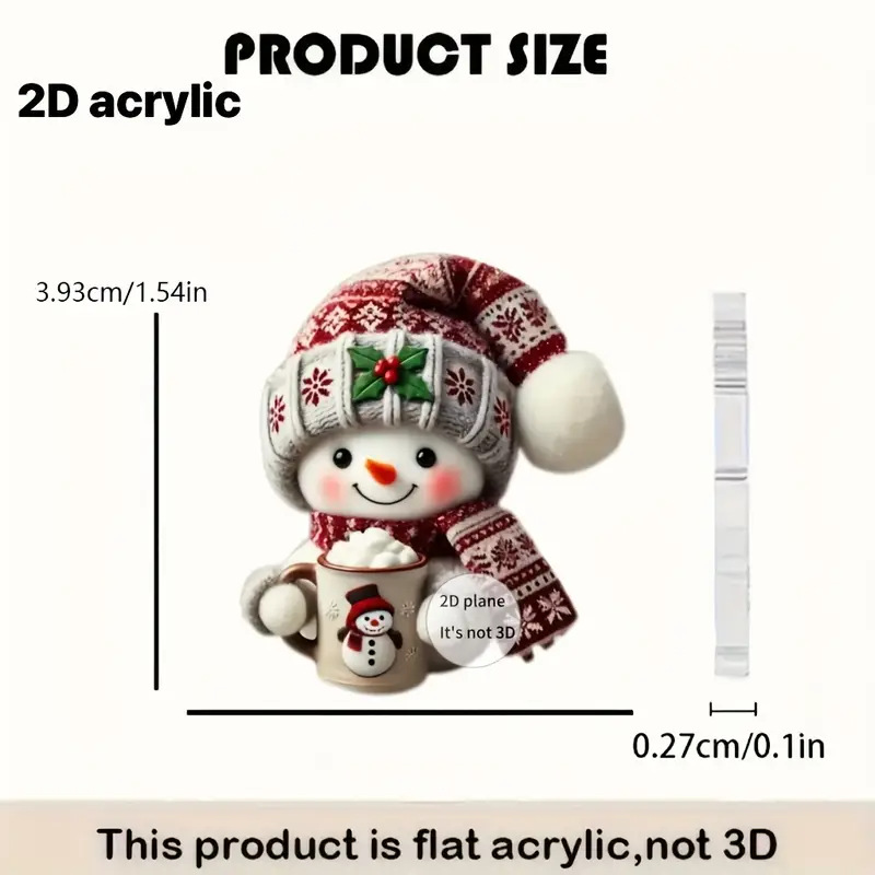 Wine Red jewelry,Christmas Snowman Wine Red Acrylic Earrings