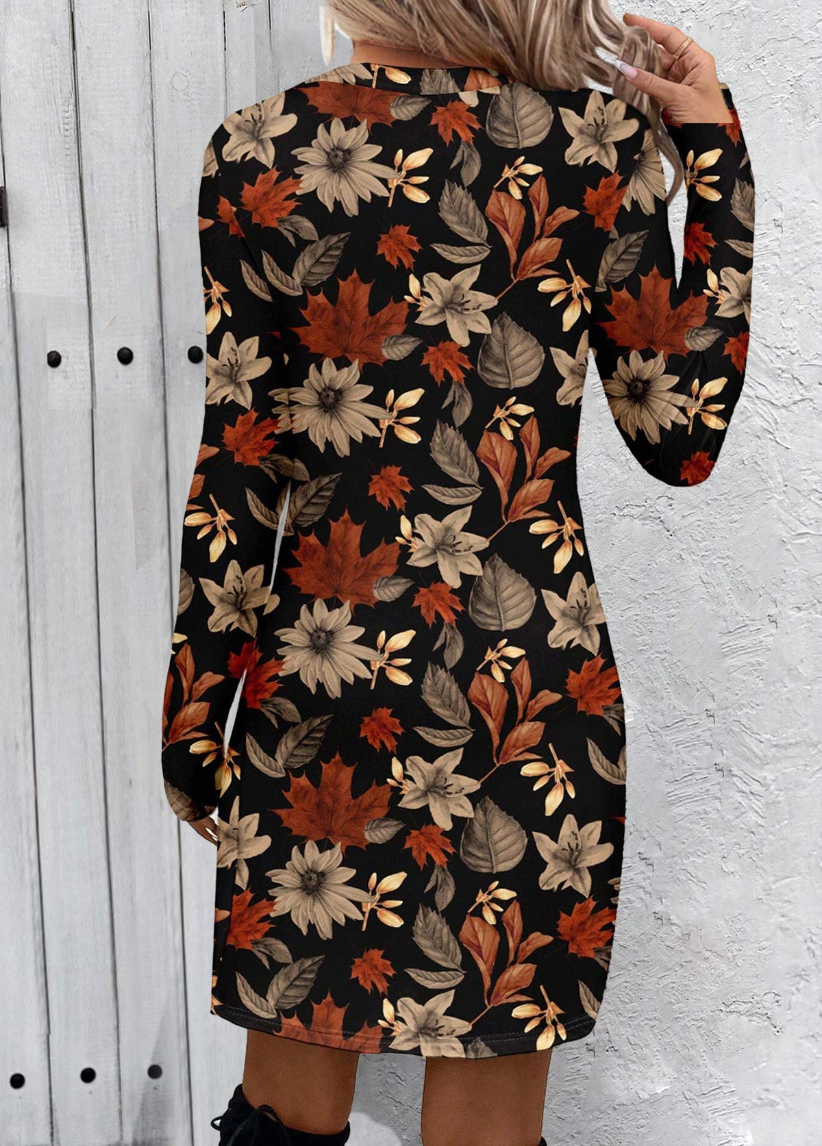 Multi Color dresses,Floral dresses,Plants dresses,Everyday dresses,Casual dresses,ROTITA Tummy Coverage Floral Print Multi Color Short Dress