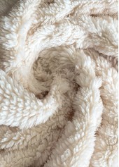 Beige plus size,Plain Color plus size,ROTITA Plus Size Tummy Coverage Beige Hooded Long Sleeve Coat