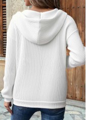 Multi Color tops,Plain Color tops,ROTITA Kangaroo Pocket Multi Color Long Sleeve Hoodie