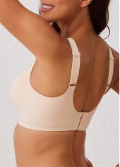 Skin Color intimates,Skin Color V Neck Detail Bra