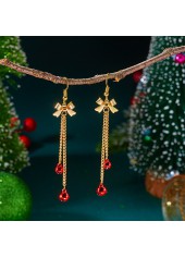 Ohrringe mit goldenen Schleifendetails