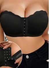 Black intimates,Plain Color intimates,Black Push Up Seamless Bandeau Bra