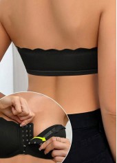 Black intimates,Plain Color intimates,Black Push Up Seamless Bandeau Bra