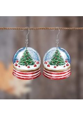 Boucles d'oreilles en acrylique vert Noël avec détails couleur vert Noël