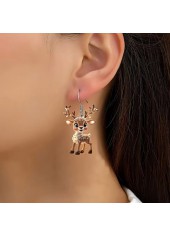 Dark Camel jewelry,Christmas Reindeer Dark Camel Acrylic Earrings
