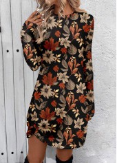 Multi Color dresses,Floral dresses,Plants dresses,Everyday dresses,Casual dresses,ROTITA Tummy Coverage Floral Print Multi Color Short Dress