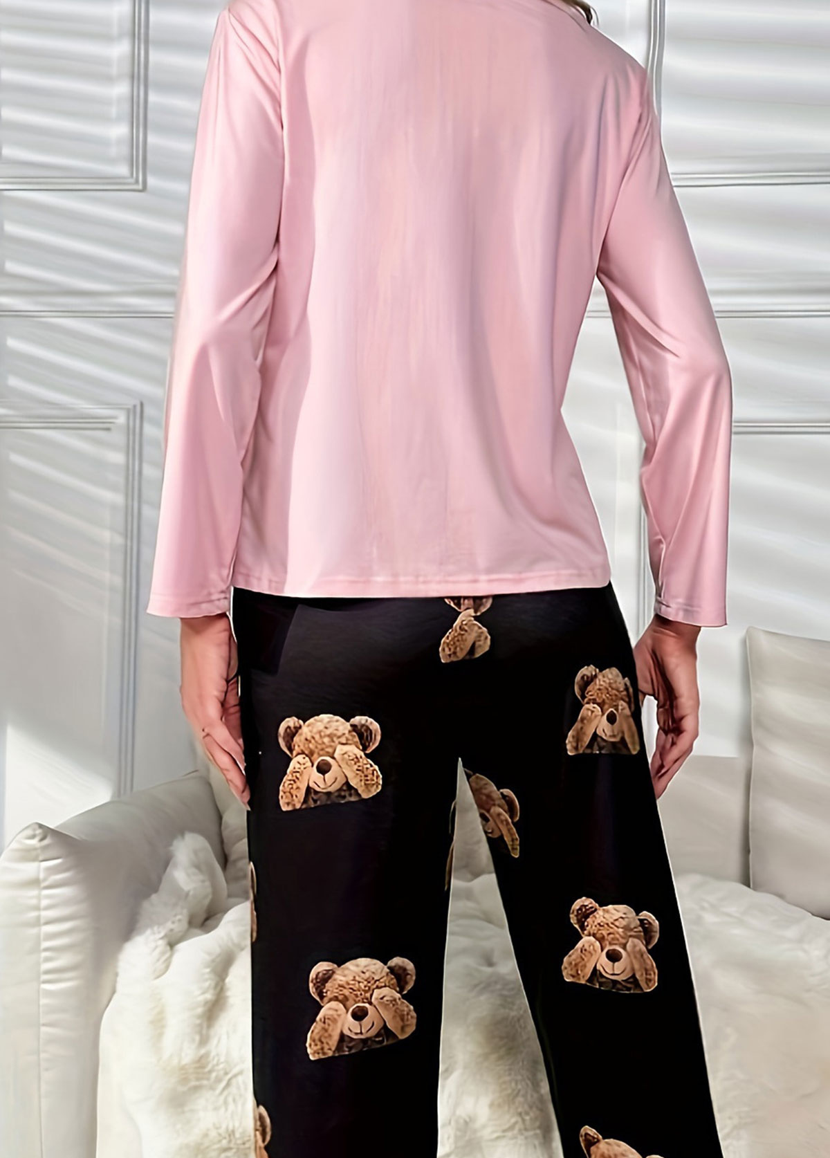 Pink loungewear,Animal Print loungewear,Animal Print Pink Round Neck Lounge Top and Pants