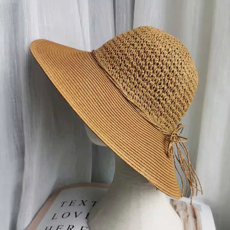 Dark Camel accessories,Plain Color accessories,Dark Camel Sun Protection Visor Straw Hat