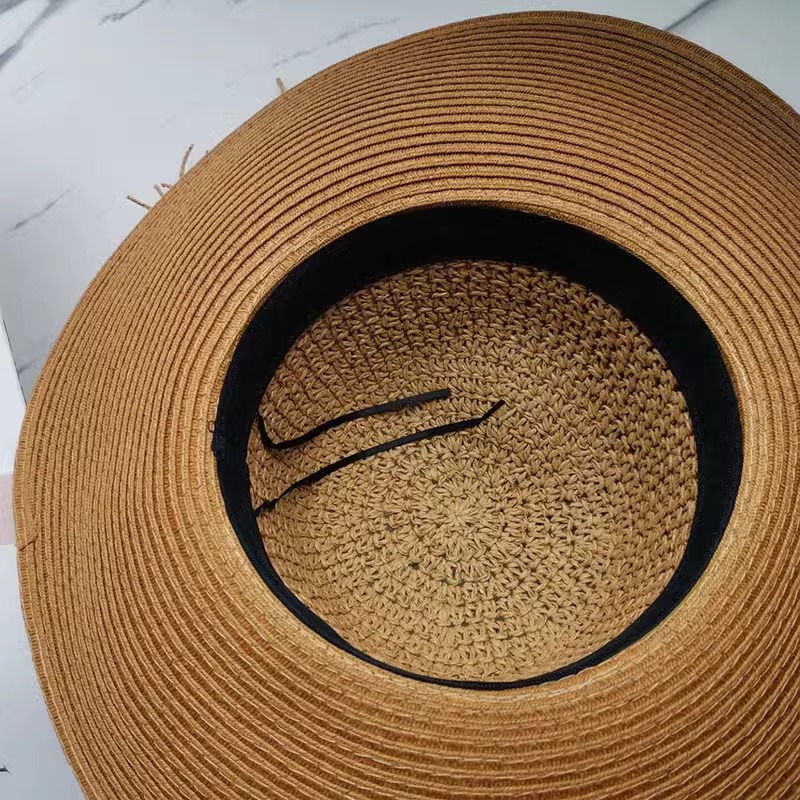 Dark Camel accessories,Plain Color accessories,Dark Camel Sun Protection Visor Straw Hat