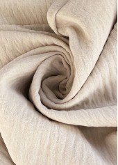 Dark Camel bottoms,Plain Color bottoms,Pocket Dark Camel Wide Leg Elastic Waist Pants