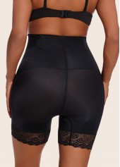 Black intimates,Black Color High Waisted Stretch Panties