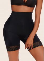 Black intimates,Black Color High Waisted Stretch Panties