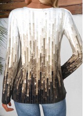 Multi Color tops,Geometric tops,ROTITA Tummy Coverage Geometric Print Multi Color T Shirt