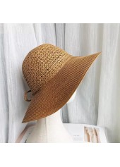 Dark Camel accessories,Plain Color accessories,Dark Camel Sun Protection Visor Straw Hat