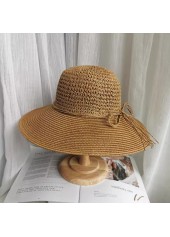 Dark Camel accessories,Plain Color accessories,Dark Camel Sun Protection Visor Straw Hat