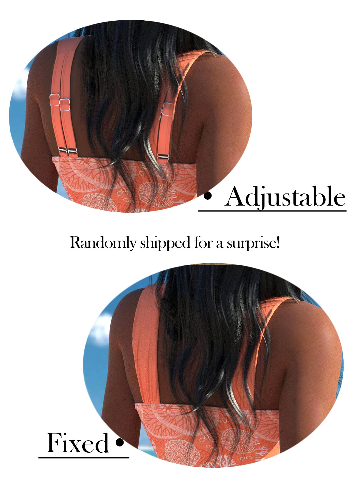 Orange swimwear,Animal Print swimwear,ROTITA Surplice Orange Marine Life Print Swimdress and Shorts