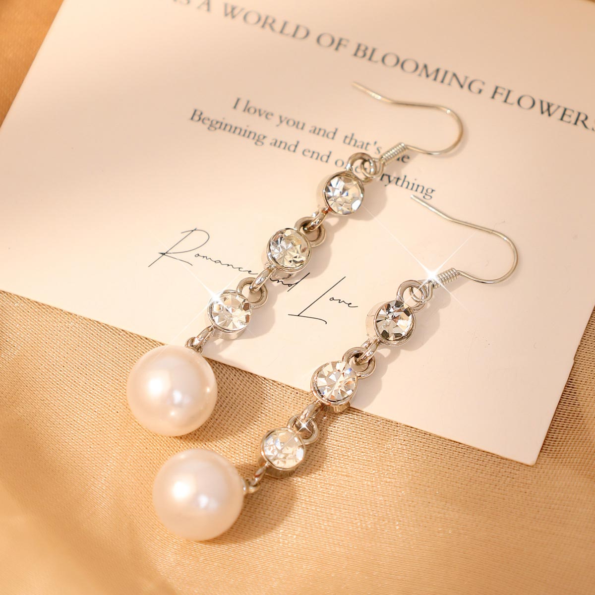 Silver jewelry,Silver Color Round Alloy Detail Earrings