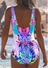 Pink swimwear,Tribal swimwear,ROTITA Pull On Pink Tribal Print One Piece Swimwear