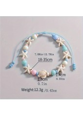 Light Blue jewelry,Light Blue Color Turtle CDetail Anklet