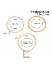 Golden jewelry,Golden Color Bow Alloy Detail Bracelets