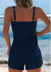 Navy swimwear,Tie Dye swimwear,ROTITA Tummy Coverage Navy Tie Dye Print Tankini Set