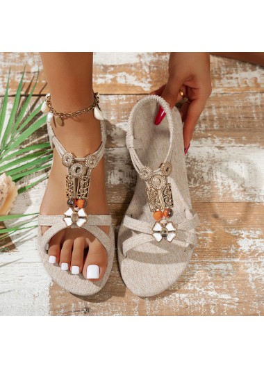 Light Camel shoes,Plain Color shoes,Light Camel Falt Peep Toe Sandals