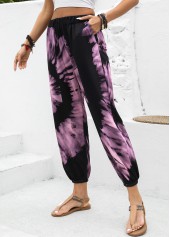 Neon Pink bottoms,Ombre bottoms,Ombre Neon Pink Jogger Elastic Waist High Waisted Pants