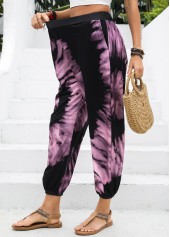 Neon Pink bottoms,Ombre bottoms,Ombre Neon Pink Jogger Elastic Waist High Waisted Pants