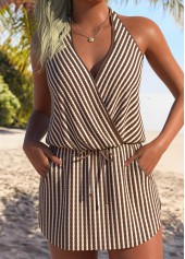 ROTITA Tummy Coverage Light Coffee One Piece Swimdress