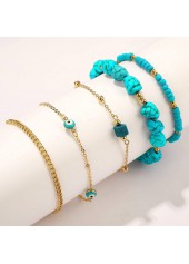Mint Green jewelry,Mint Green Color Turquoise Material Anklets