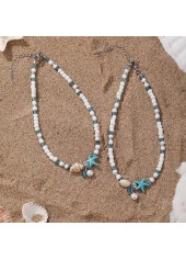 Mint Green jewelry,Shell Mint Green Seed Beads Anklets