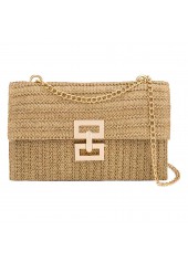 Sac bandoulière léger camel à fermoir tourniquet