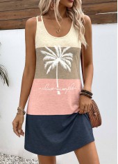 Multi Color dresses,Geometric dresses,Everyday dresses,Casual dresses,ROTITA Multi Color Geometric Print Tummy Coverage Short Strappy Dress