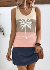 Multi Color dresses,Geometric dresses,Everyday dresses,Casual dresses,ROTITA Multi Color Geometric Print Tummy Coverage Short Strappy Dress